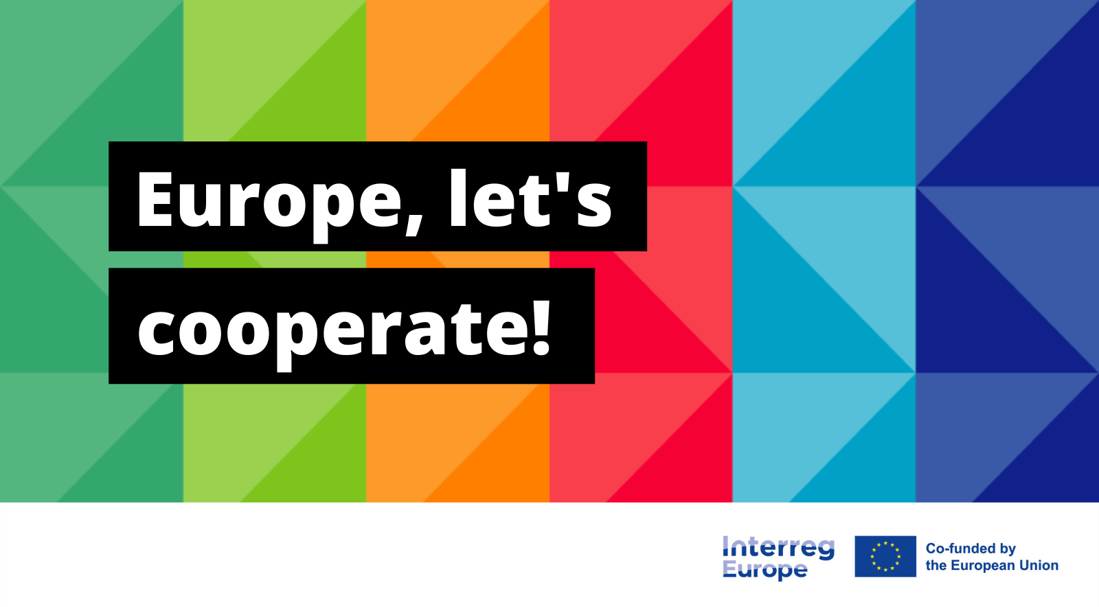 Na grafice jest napis wydarzenia Europe let's cooperate! programu Interreg Europa