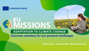 Na zdjęciu widoczny napis EU Missja Klimat