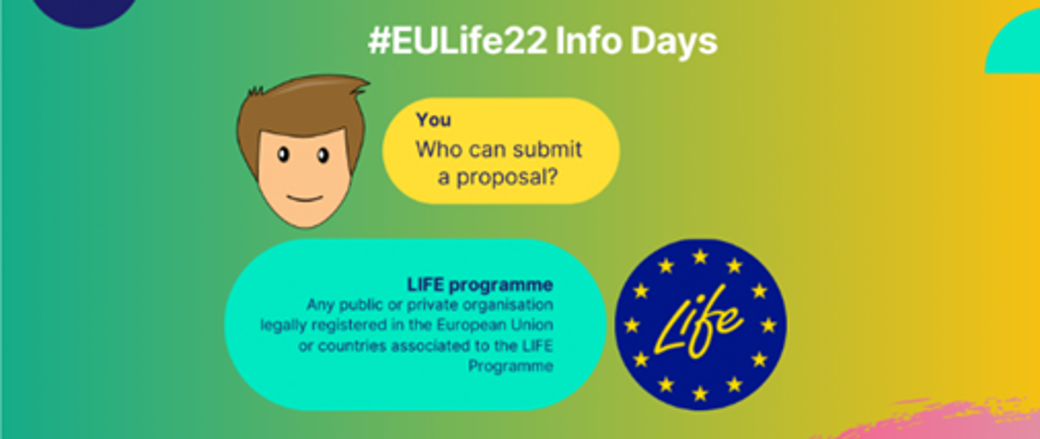 17 maja ogłoszenie naborów LIFE oraz  3 dni #EULife22 Info Days!