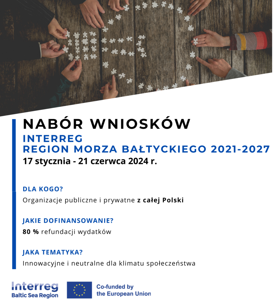 17 stycznia ruszył nabór w programie Interreg Region Morza Bałtyckiego 2021-2027