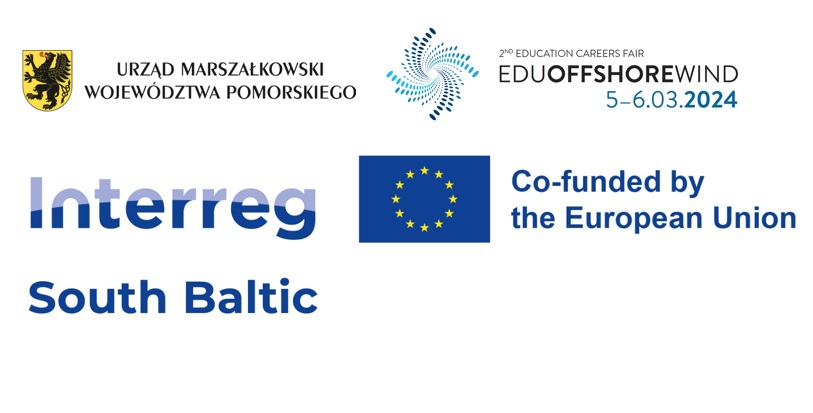 Interreg Południowy Bałtyk promocja programu na targach EDU OFFSHORE WIND2024