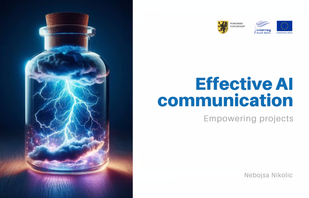 AI w promocji i komunikacji projektów europejskich – webinarium dla Południowego Bałtyku