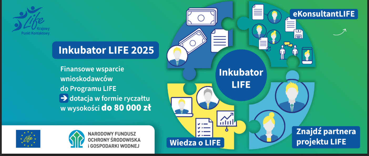 Finansowe wsparcie wnioskodawców – wystartował nabór do Inkubatora wniosków LIFE 2025!