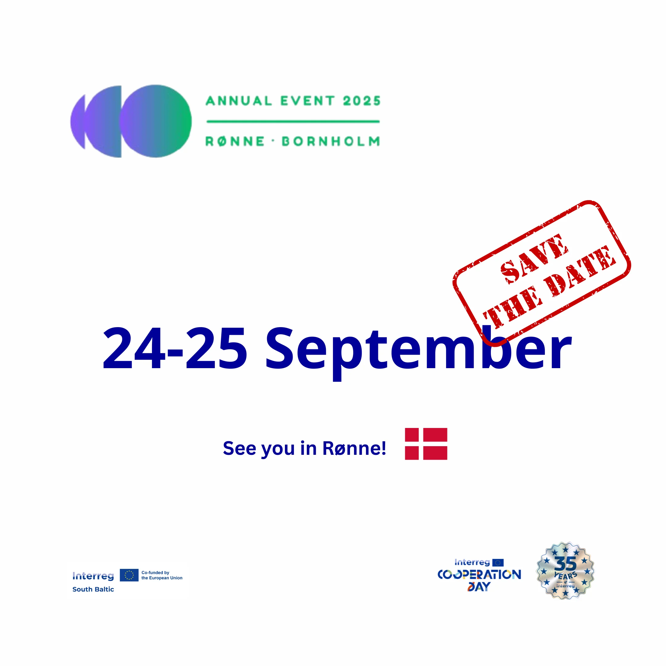 Save the Date: Interreg Południowy Bałtyk Annual Event 2025